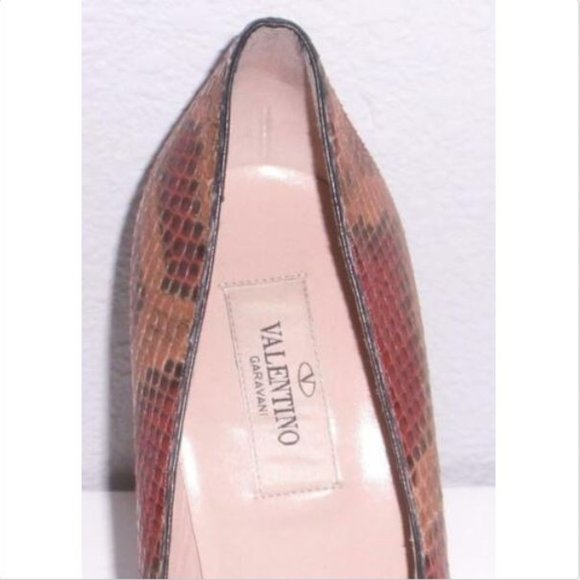 Valentino Python Snake Soul Rockstud Pump Heel 40 - Picture 9 of 9